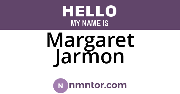 Margaret Jarmon