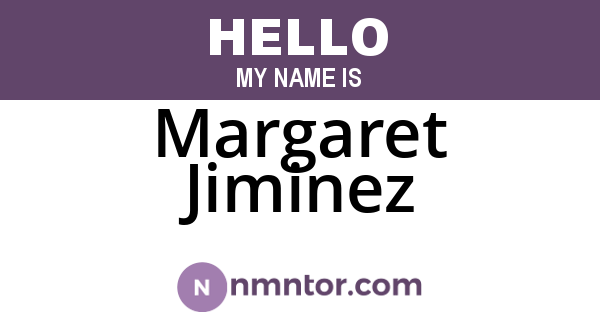 Margaret Jiminez
