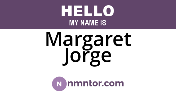 Margaret Jorge