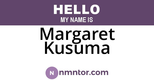Margaret Kusuma
