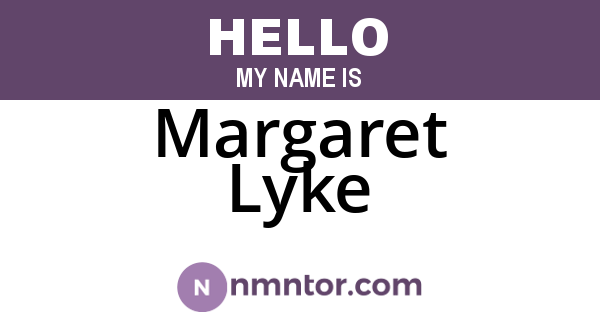 Margaret Lyke