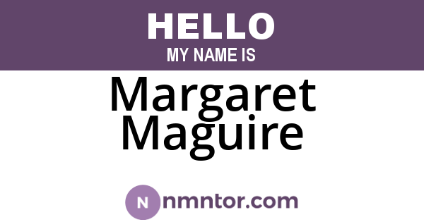 Margaret Maguire