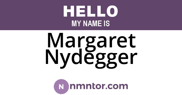 Margaret Nydegger