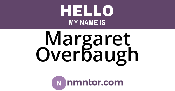 Margaret Overbaugh