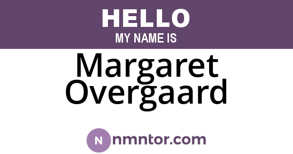 Margaret Overgaard
