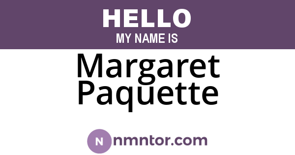 Margaret Paquette