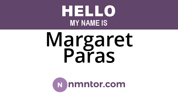 Margaret Paras