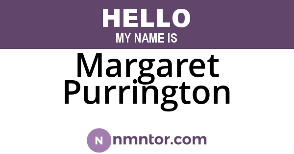 Margaret Purrington