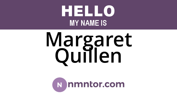 Margaret Quillen