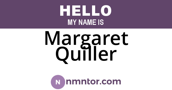 Margaret Quiller
