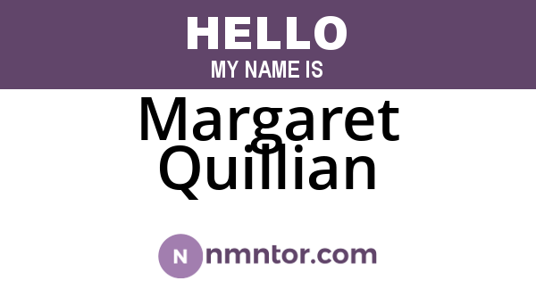 Margaret Quillian