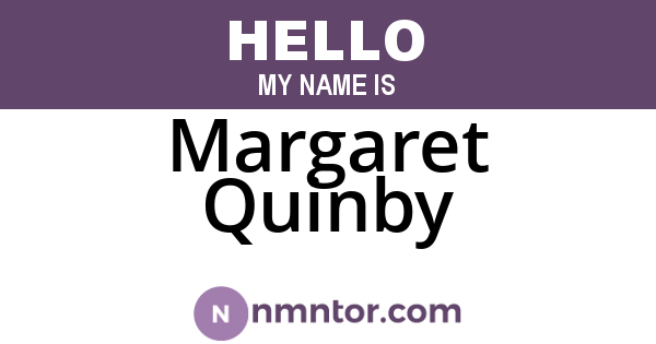 Margaret Quinby