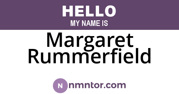 Margaret Rummerfield