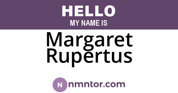Margaret Rupertus
