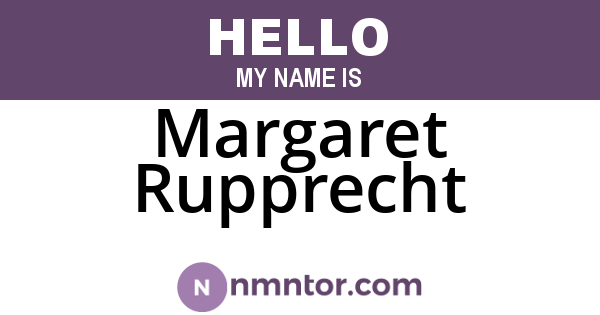 Margaret Rupprecht
