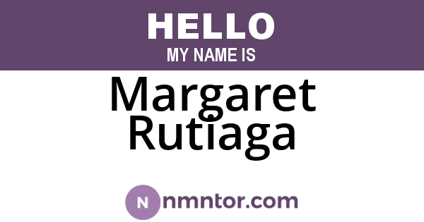 Margaret Rutiaga