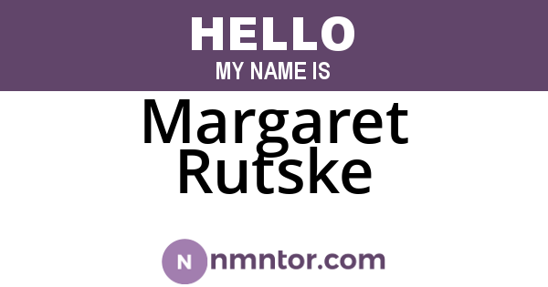 Margaret Rutske