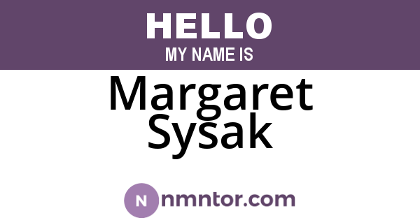 Margaret Sysak
