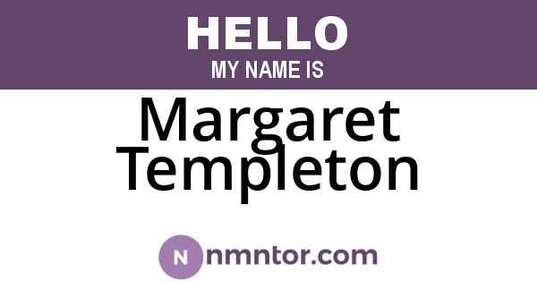 Margaret Templeton