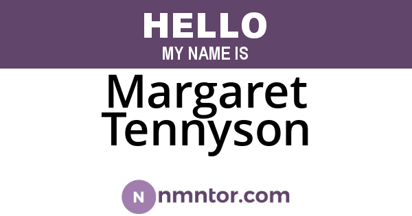 Margaret Tennyson