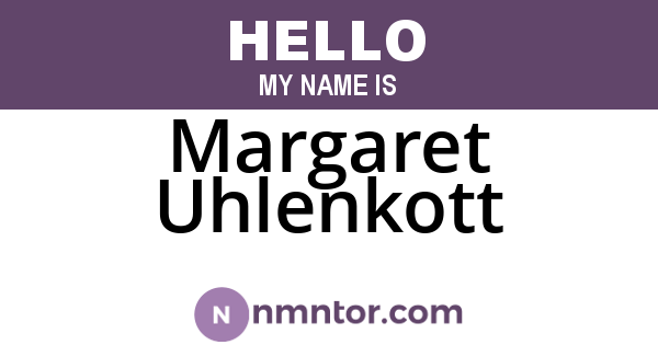 Margaret Uhlenkott