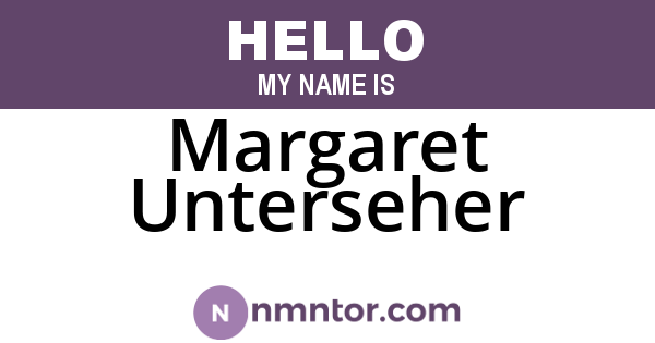 Margaret Unterseher