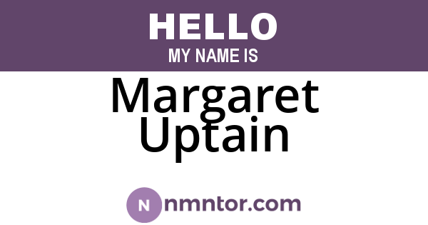 Margaret Uptain
