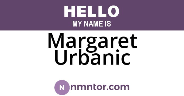 Margaret Urbanic