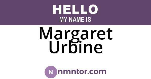 Margaret Urbine