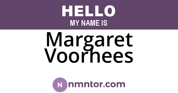 Margaret Voorhees