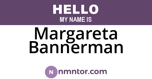Margareta Bannerman