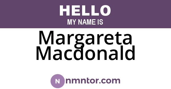 Margareta Macdonald