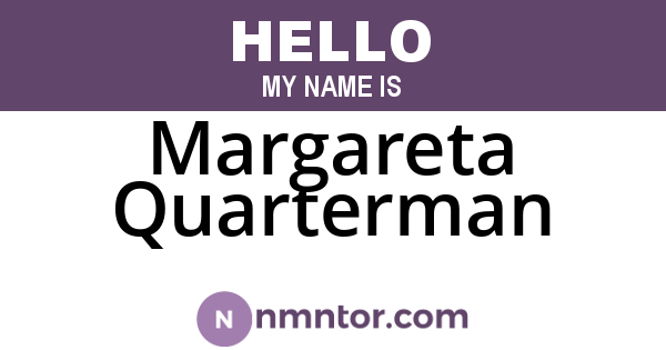 Margareta Quarterman