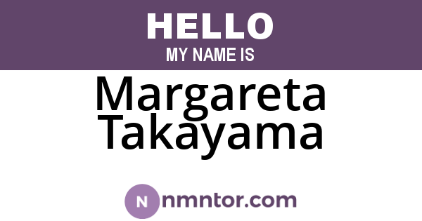 Margareta Takayama