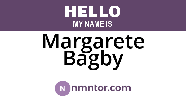 Margarete Bagby