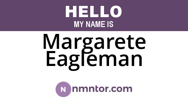 Margarete Eagleman