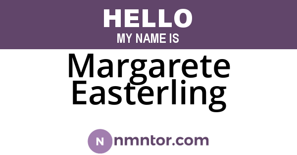 Margarete Easterling