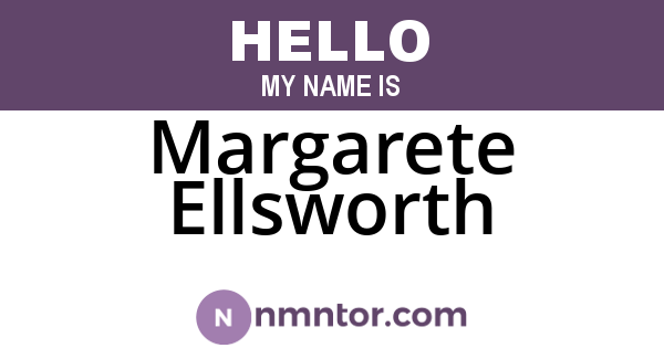 Margarete Ellsworth