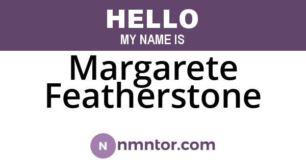Margarete Featherstone