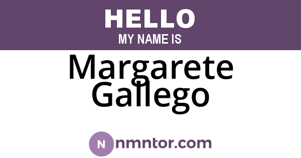 Margarete Gallego