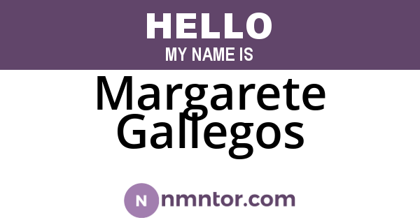 Margarete Gallegos