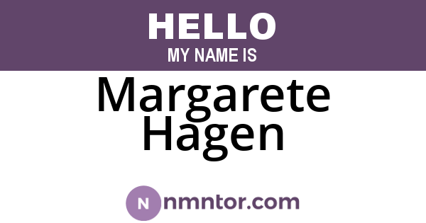 Margarete Hagen