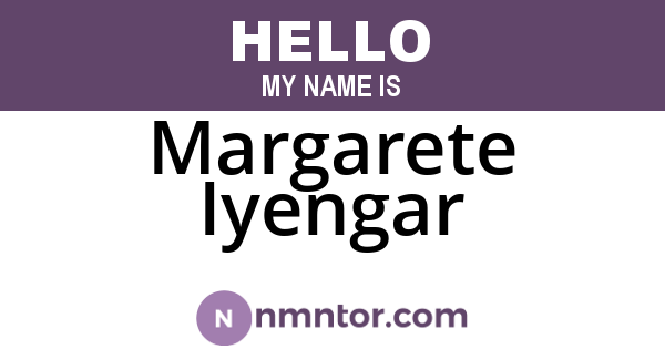 Margarete Iyengar
