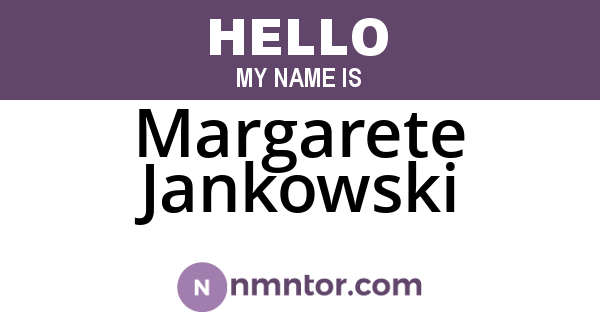 Margarete Jankowski