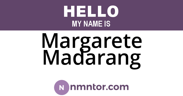 Margarete Madarang