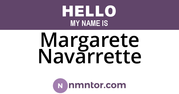 Margarete Navarrette