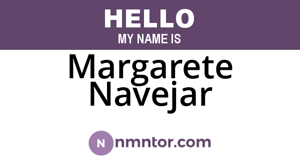 Margarete Navejar