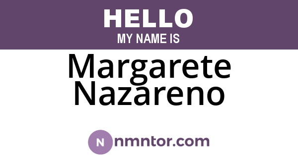 Margarete Nazareno