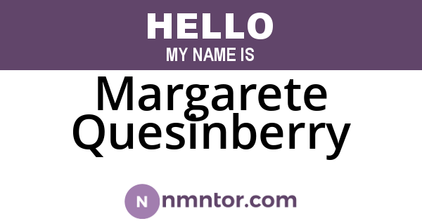 Margarete Quesinberry