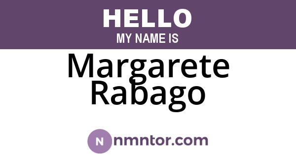 Margarete Rabago